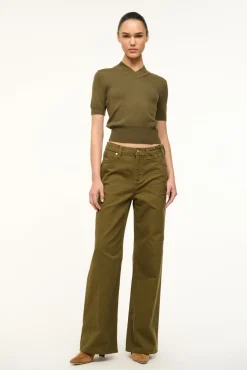 STAUD WRANGLER THE LOOSE SERGEANT GREEN> Denim|Pants & Shorts