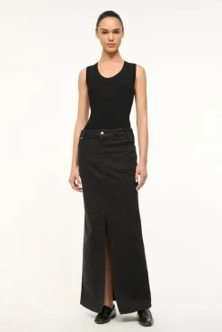 STAUD WRANGLER THE MAXI SKIRT> Denim|Skirts
