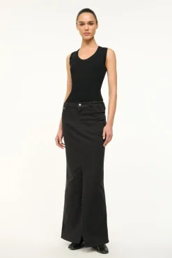 STAUD WRANGLER THE MAXI SKIRT> Denim|Skirts
