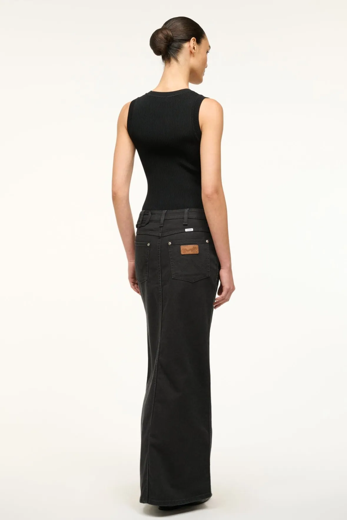 STAUD WRANGLER THE MAXI SKIRT> Denim|Skirts