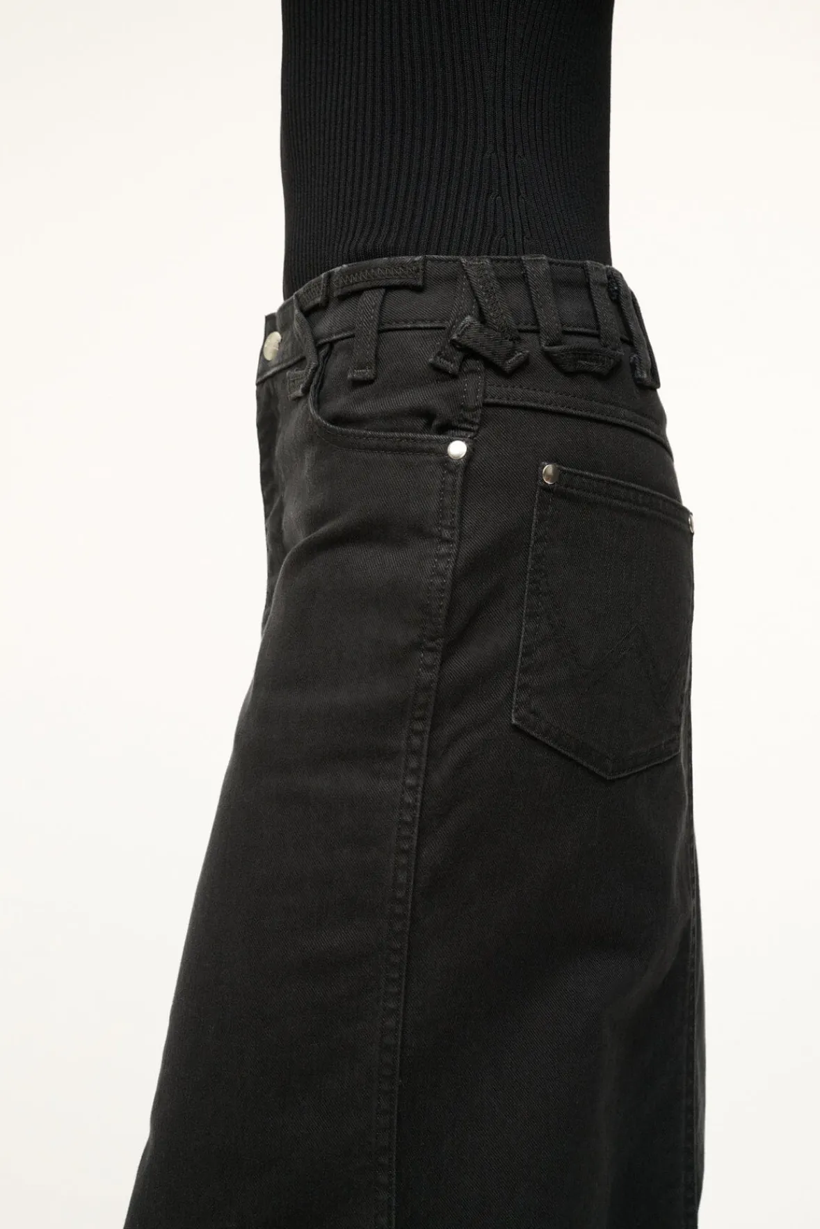 STAUD WRANGLER THE MAXI SKIRT> Denim|Skirts