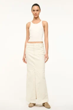 STAUD WRANGLER THE MAXI SKIRT> Denim|Skirts