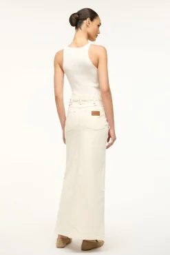 STAUD WRANGLER THE MAXI SKIRT> Denim|Skirts