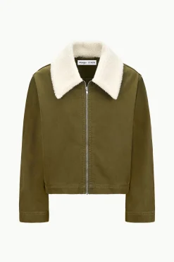 STAUD WRANGLER THE MINIMAL JACKET SERGEANT GREEN><noscript><img width=