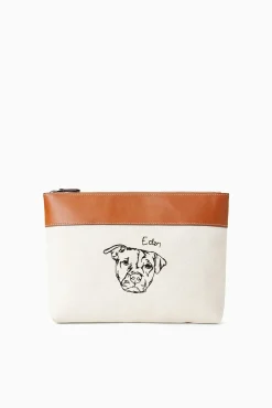 STAUD x C.BONZ CUSTOM DUCKIE ZIP POUCH | CREAM TAN> Custom Handbags