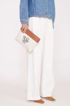 STAUD x C.BONZ CUSTOM DUCKIE ZIP POUCH | CREAM TAN><noscript><img width=